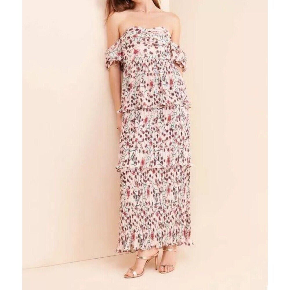 Floral Off-Shoulder Maxi Dress